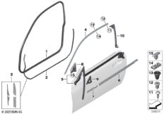 Накладки и уплотнения двери Пд