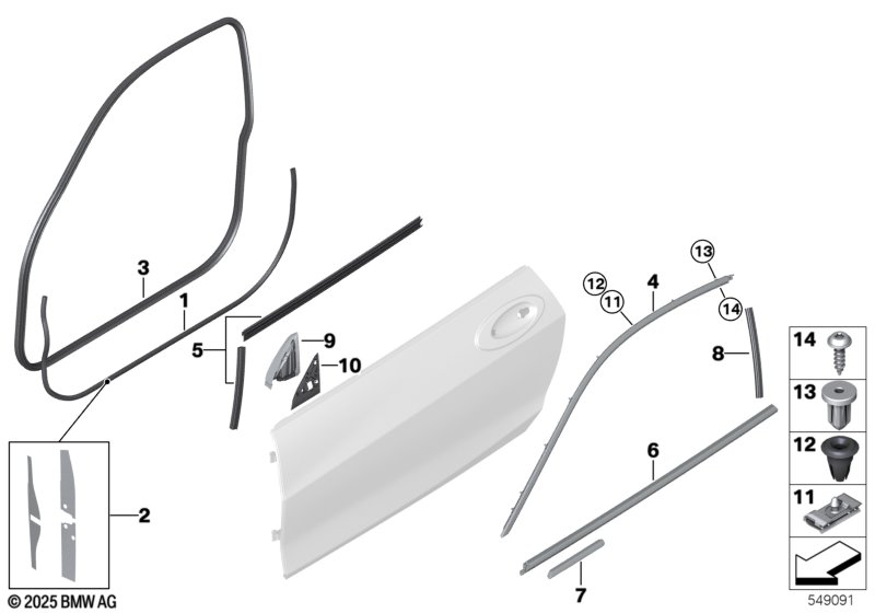 G30 уплотнитель двери