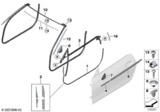 Накладки и уплотнения двери Пд