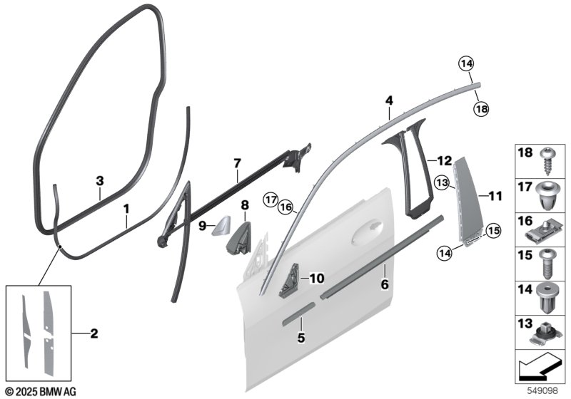 F44/F74 уплотнитель двери пд/зд