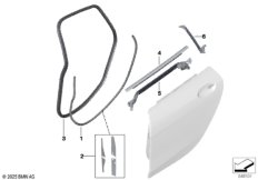 Накладки и уплотнения двери Зд