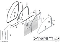 Накладки и уплотнения двери Пд