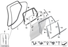 Накладки и уплотнения двери Зд