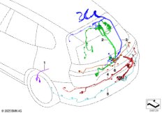Рем.кабель основн.жгут проводов - сзади