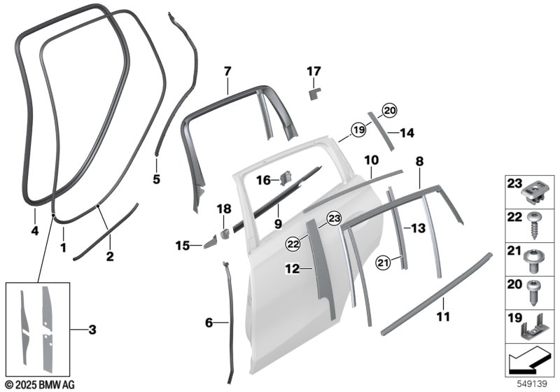 G30 уплотнитель двери