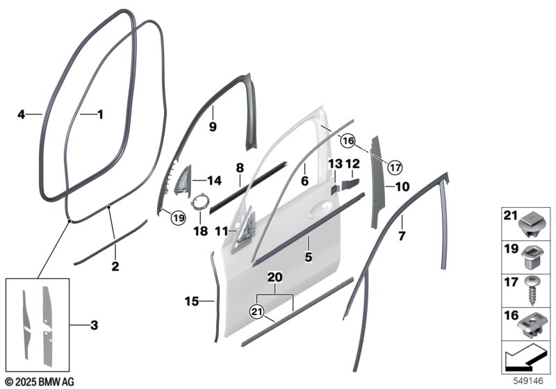 G30 уплотнитель двери