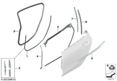 Накладки и уплотнения двери Зд