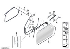 Накладки и уплотнения двери Пд
