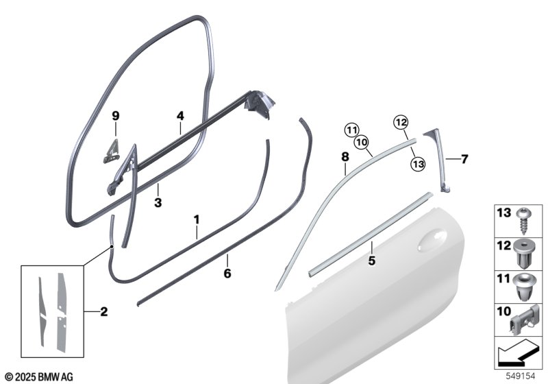 G30 уплотнитель двери