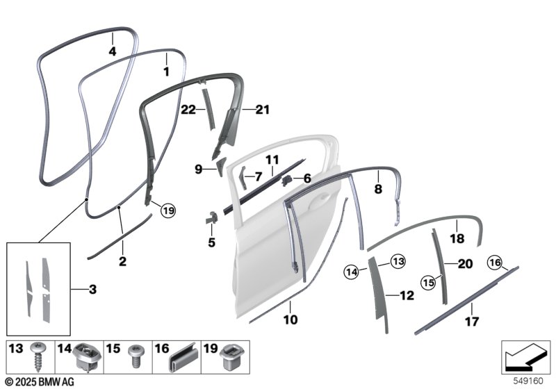 G30 уплотнитель двери