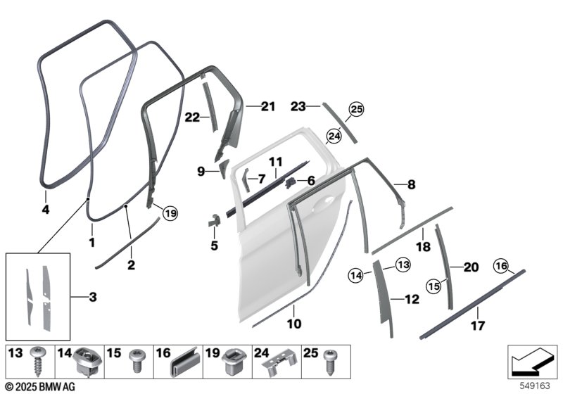 G30 уплотнитель двери