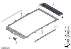 Шторка панорамной стеклянной крыши