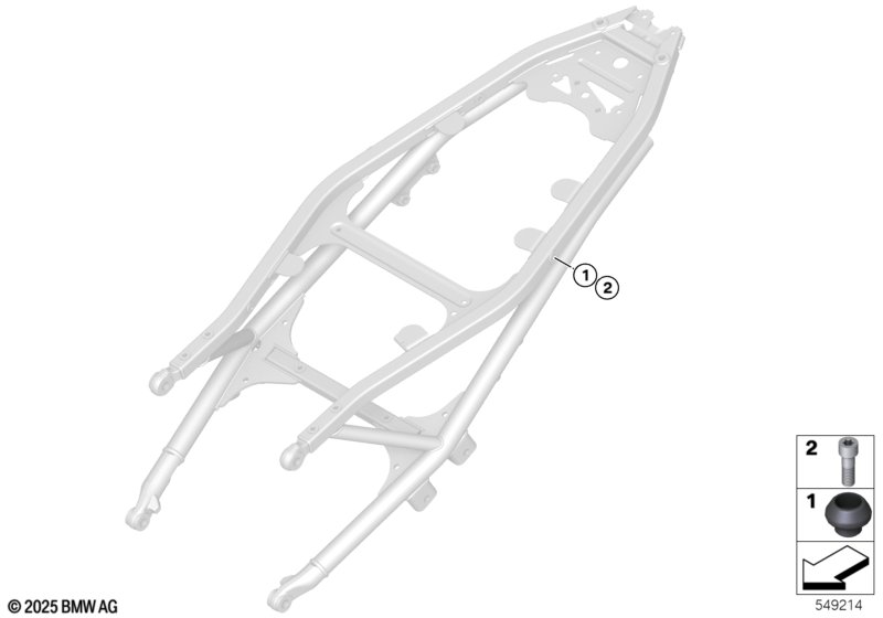 Деталь держателя чемодана