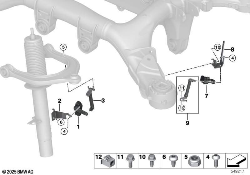 Датчик регулировки угла наклона фар