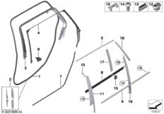 Накладки и уплотнения двери Зд