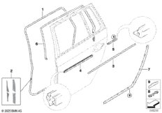 Уплотнитель двери сзади