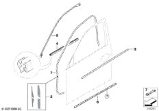 Уплотнитель двери впереди