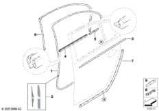 Уплотнитель двери сзади