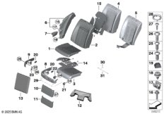 Набивка и обивка сиденья пов.комф.Зд