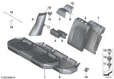 Мягкая часть и обивка заднего сиденья