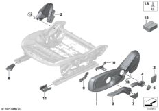 Накладки пер.сиденья с ручн.регулировкой