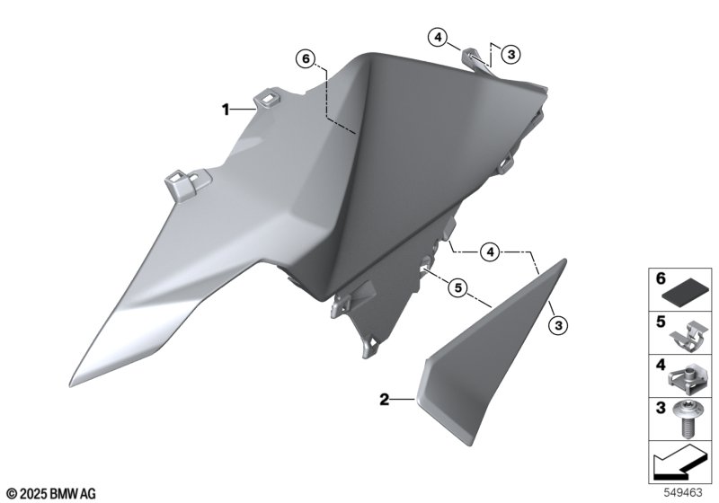 Кожух топливного бака Бок