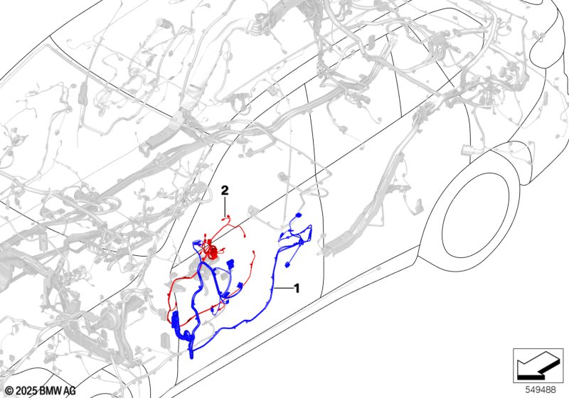 Жгут проводов двери