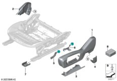 Накладка переднего сиденья с э/приводом