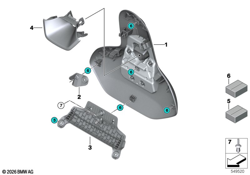 Rear panel, left