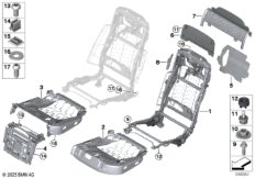 Каркас подушки сиденья пов.комф.Зд
