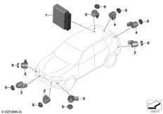 Сигнализация авар.сближен.при парк.(PDC)
