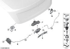 Система замков багажной двери