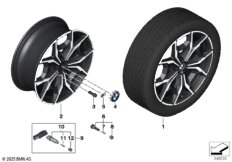 BMW л/с диск, Y-обр.спицы 887M - 19"