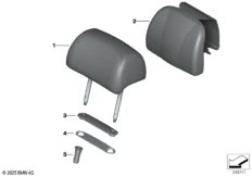 Подголовник заднего сиденья