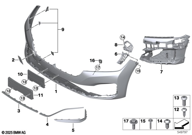 G11N передний бампер стандарт