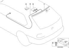 Антенна в заднем стекле
