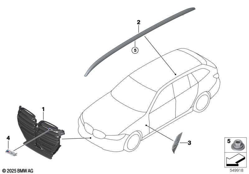 G80/G81/G82 Передняя декоративная решетка