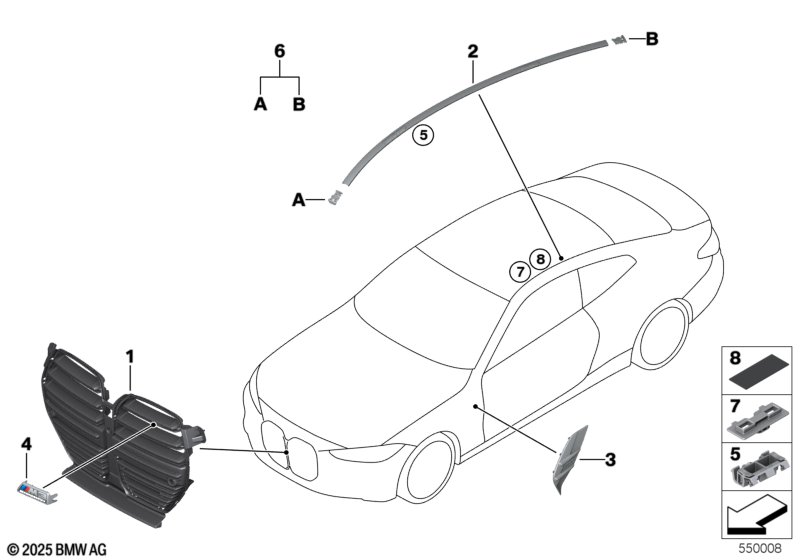 G80/G81 Передняя декоративная решетка (Competition)