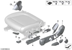 Накладки пер.сиденья с ручн.регулировкой
