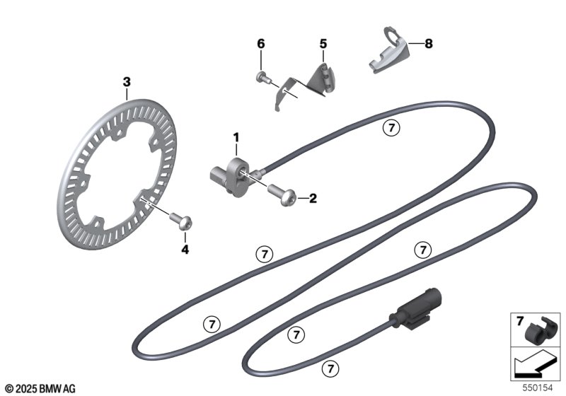 Датчик угловой скорости колеса
