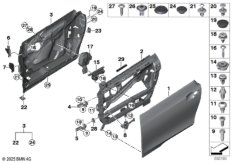 Дверь Пд, петли/ограничитель двери