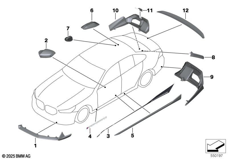 Аэродинам.принадлежности M Performance