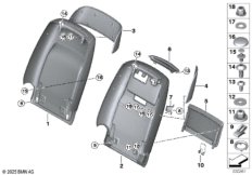 Переднее сиденье, задняя панель I