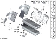 Набивка и обивка базового сиденья Зд