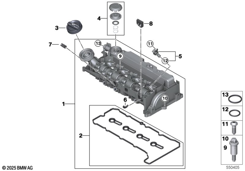 B47B/B47D клапанная крышка
