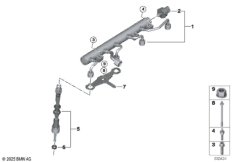 Магистраль Rail/форсунка/крепление