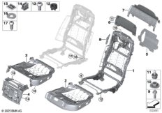 Каркас подушки сиденья пов.комф.Зд