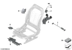 Сиденье Пд, э/оборудование и приводы