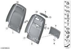 Переднее сиденье, задняя панель I