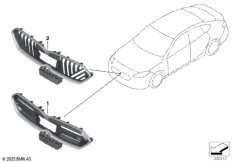 Дооснащение: освещенная декор. решетка